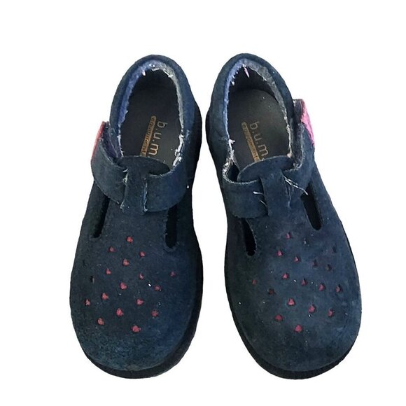 b.u.m. equipment Sheri Genuine Cow Suede Baby Girls Shoes Size 7 - Picture 3 of 10